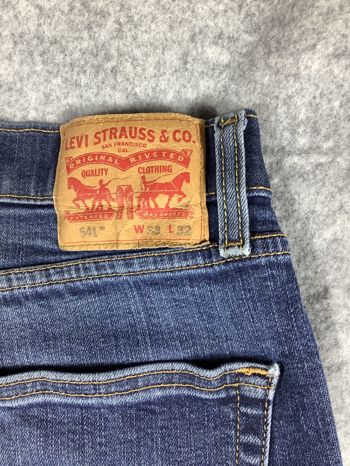 Lee Men's 34 Waist Jeans Straight Leg Blue 487 image 3