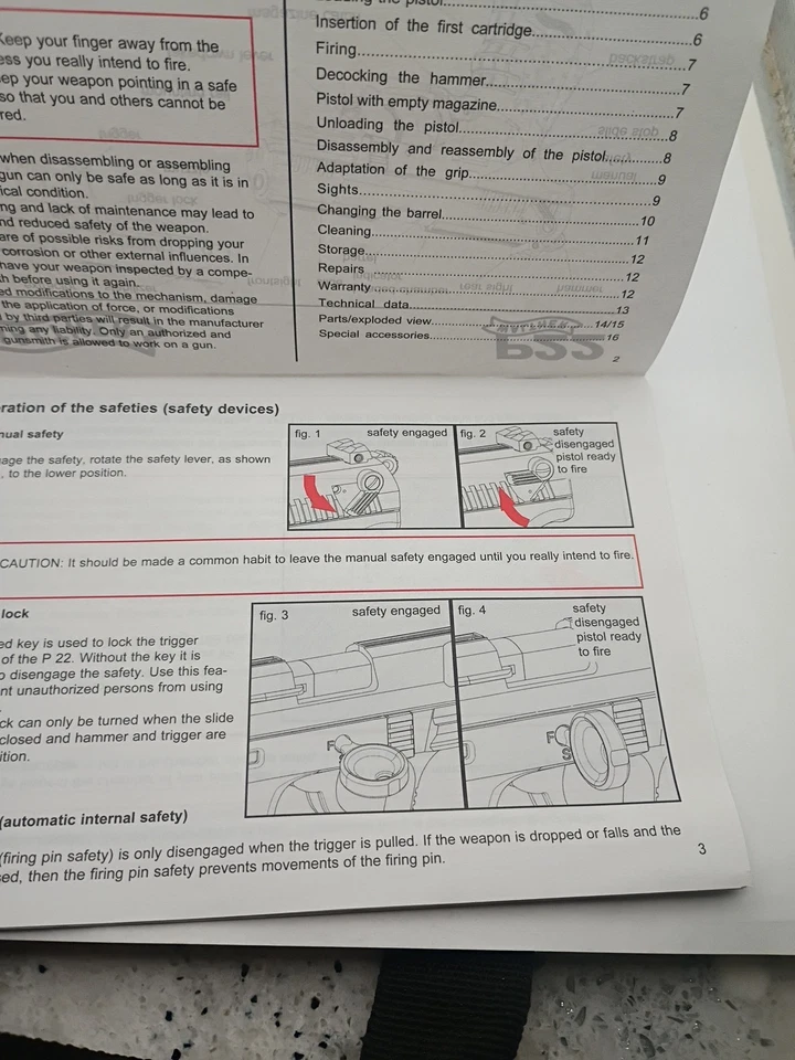 Walther P22 semiautomático manual del propietario EE. UU. 2002 Foto 4 de 4