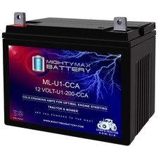 Mighty Max ML-U1 200CCA Battery for John Deere L100 17 HP Lawn Tractor and Mower
