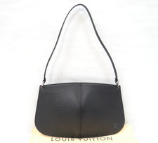 Louis Vuitton Epi Pochette Demi Lune Accessorio Pochette Borsa Pelle Nero Francia