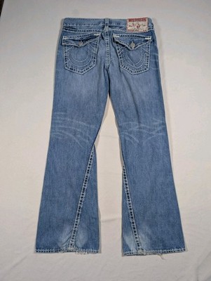 True Religion Joey Super T Bootcut Jeans Men 36 Light Wash True Religion Joey Super T Bootcut Jeans Men 36 Light Wash