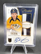 2013-14 Panini Rookie Anthology Hockey Filip Forsberg RC Dual Patch Auto #/50
