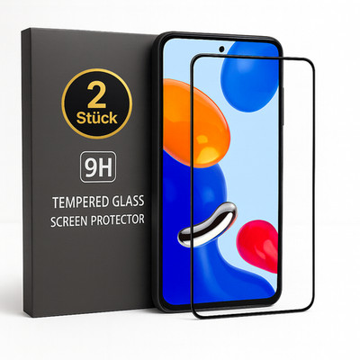 2x Panzerfolie Xiaomi Redmi / Note / Poco Hart Schutzglas Full Screen