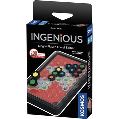 Thames & Kosmos Ingenious: Single-Player Travel Edition, Domino-Style Puzzle Gam