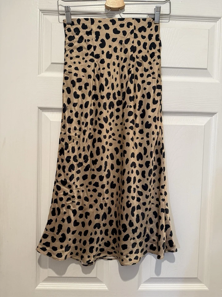 Falda de seda Realisation Par The Naomi en leopardo (Wild Things) talla XS - ENVÍO GRATUITO Foto 4 de 4