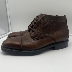 Joseph Abboud Men\'s Brown Leather Chukka Boots Size 10 D Ankle Desert 40RV 10D40 Joseph Abboud | Shoes | Joseph Abboud Brown Leather Lace Up  main image 2
