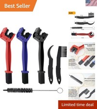 6-Piece Bike Chain Cleaner Kit with 3 Brushes  Cleaning Tools - for MTB, Mot...