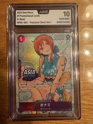 Bandai One Piece TCG JP Promo O-Nami OP05-062 Treasure Chest Vol.1 Foil 2025