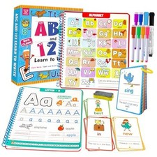 Preschool Learning Activities - Reusable Letter Number Tracing Learn to Write