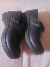 Dansko XP 20 Women's Shoes Black Leather Clogs Shoes Wedge Size 37 US 7 Comfort