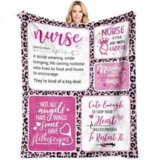 Nurse Blanket 60"x50" Practitioner Labor Delivery Student Week Throw