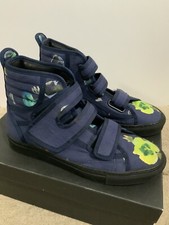 Raf Simons Navy Blue Multicolor Floral High T...