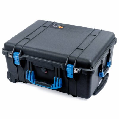 Pelican 1560 Hard Case | Black & Blue Foam | Empty | With Wheels