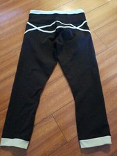 Lululemon Crop Leggings Size 4 Black/mint