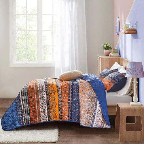 WONGSBEDDING Boho Bohemian Queen King Bedding Quilt Set,Bedspread for All Season - Picture 20 of 141