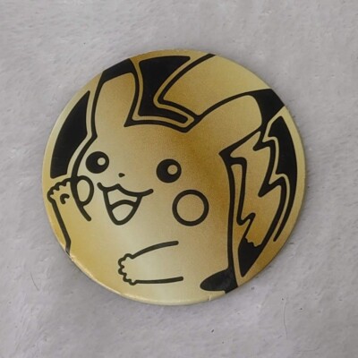 2022 McDonalds Pokemon Pikachu Gold Black Pog Card Coin Chip | eBay