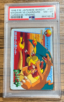 Pokemon Carddass Card Magmar VS Charizard 107 Bandai Pocket