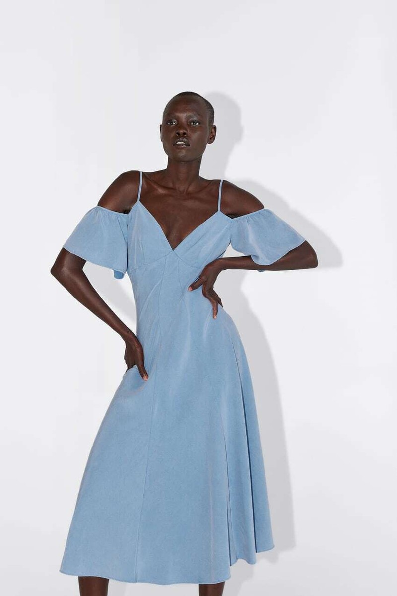 dress off the shoulder Odella Dress: Smocked Maxi in Off White Extra Large | Women's Online Boutique | Boho Chic Style Color:Garden Flora Spring Green FW25.1 Flowing freely Maxi Dresses – Camelia