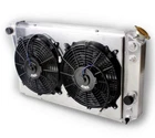 4ROW ALUMINUM RADIATOR WITH 2FAN FOR 1982-2002 CHEVY S10/BLAZER/CORVETTE V8 SWAP