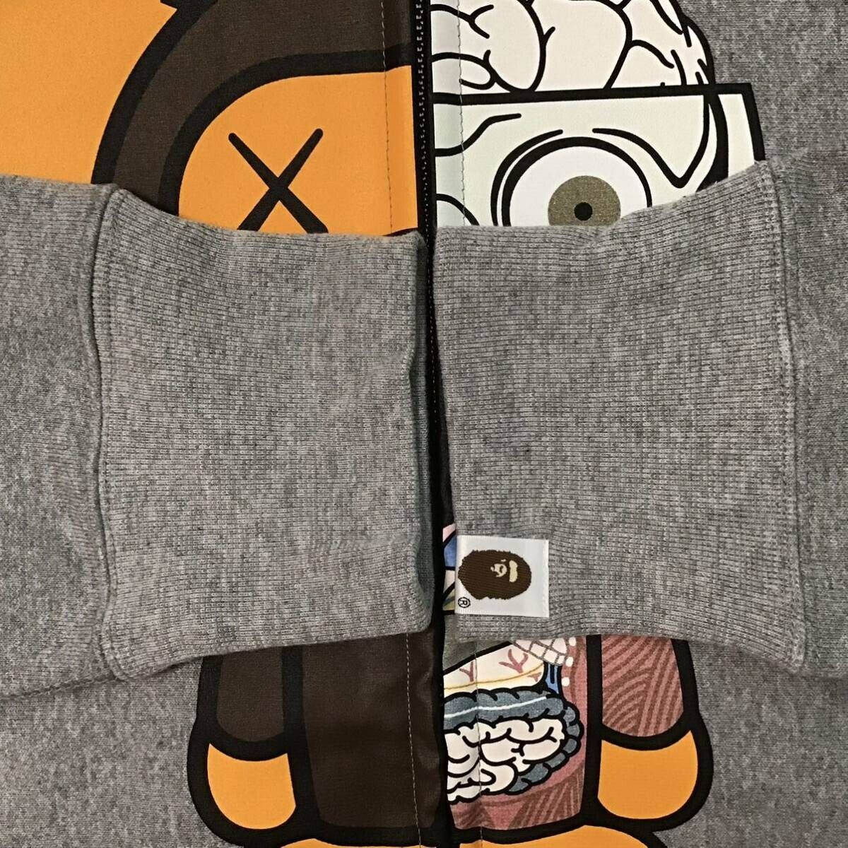 BAPE × original fake × KAWS milo full zip hoodie NIGO Gray A BAPE × original fake × KAWS milo full zip hoodie NIGO Gray A