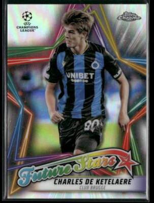 2021-22 Topps Chrome UEFA Champions Charles De Ketelaere Future