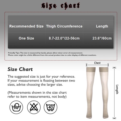 Freebily Men's Sissy Thigh High Stockings Shiny Oil Long Socks Stretchy AU - Picture 126 of 230