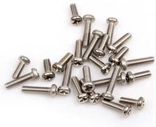 100Pcs M1.7 Phillips Round Head Screws Cross Machine Bolts 3mm-12mm Length