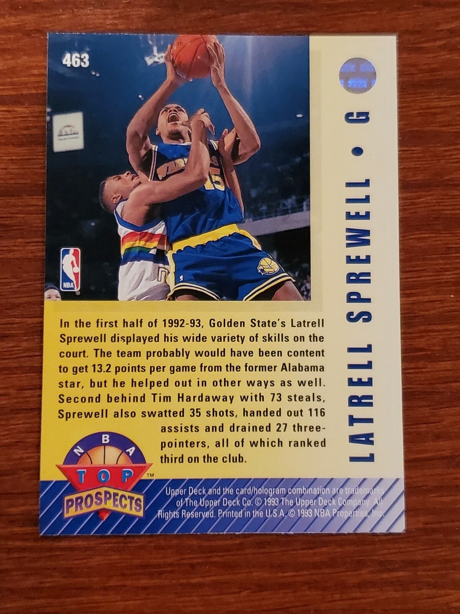 1992 1993 Upper Deck Latrell Sprewell NBA Top Prospects #463