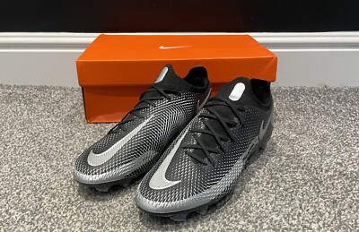 Nike Phantom GT Elite FG NikeID UK Größe 10 schwarz/silber