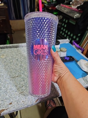AMC Mean Girls Movie 24 Oz Diamond Studded Bling Tumbler Cup NEW