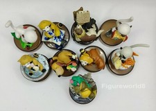 9 Pc The World Masterpiece Theater Monkey Dog Raccoon Crocodile Kaiyodo FIgures