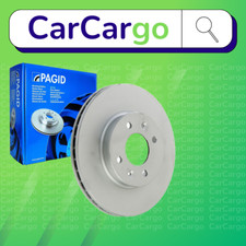 Pagid Vented Front Brake Discs Pair For Kia Rio 1.4 2010-2011 256 mm