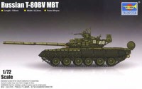 Trumpeter 07145 1:72 Russian T-80BV MBT Plastic Model Kit