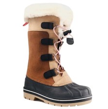 Girls Cat  Jack Constance Water Resistant Winter Boots Tan