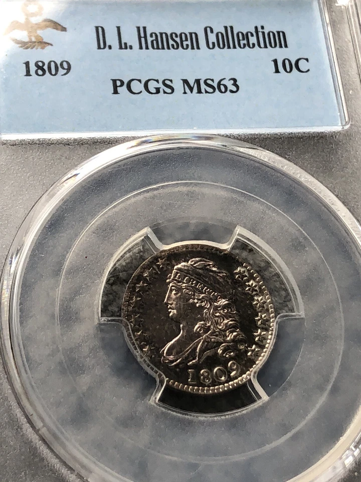 1809 10c capped bust dime PCGS MS63 - Image 2 of 4