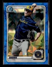 2020 Bowman Sapphire #BCP-34 Zack Brown Milwaukee Brewers