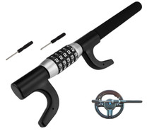 Steering Wheel Lock, 5-Digit Keyless Combination, Guardian Heavy Duty Anti-Theft
