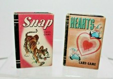 Vintage Lot of 2 Peter Pan mini Card Games from Whitman Publishing Snap Hearts