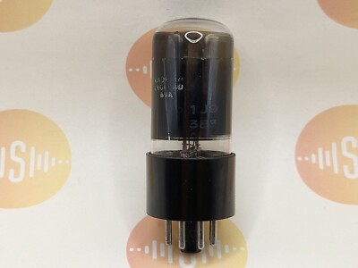 Brimar CV1988 = 6SN7GT Black Glass Lower Declined Getter - British