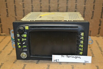 04-07 Buick Rendezvous Navigation Radio CD 10352079 Player 301-10B7 FADED