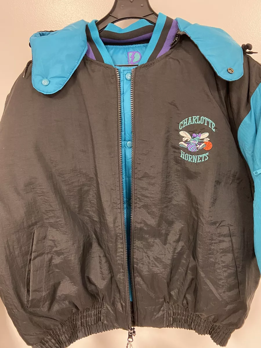 Charlotte Hornets Vintage Pro Player Jacket 2 Jackets In 1 Men&#039;s XL C | eBay