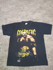 Vintage Goldberg Fear the Spear T-Shirt Size L 1998 90s WCW Wrestling