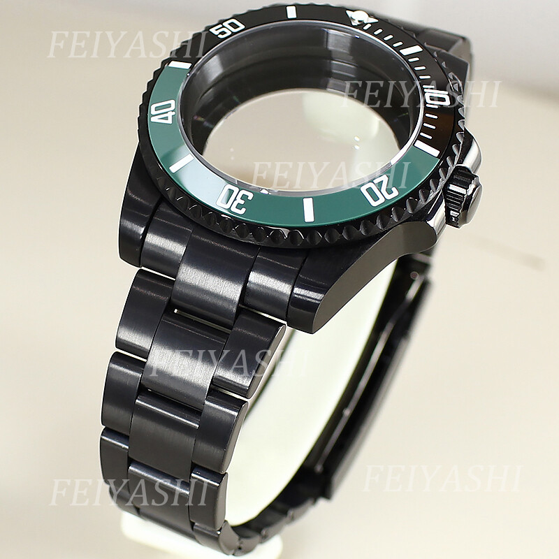 40mm Black Diver Watch Case+Oyster Bracelet For Seiko h35 nh36 38 Eta2824 8215 image 6