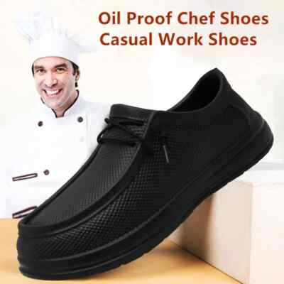 Men's Kitchen Working Shoes Non-slip Waterproof Chef Casual Work Outdoor Water