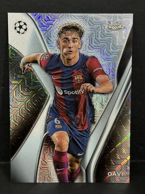 2023-24 Topps Chrome UEFA Club Competitions Barcelona Gavi Mojo