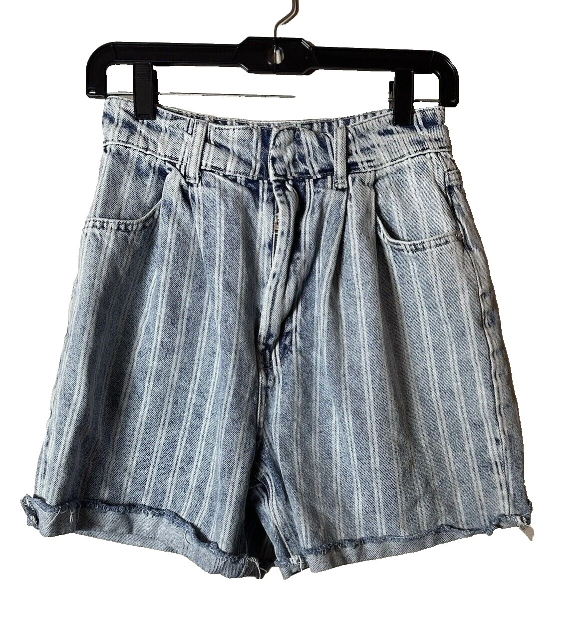 Free People de rayas, mezcla algodón pantalones cortos para mujeres