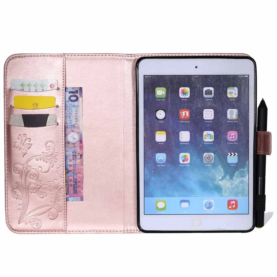 Butterfly Magnetic Smart Flip Leather Case Cover For iPad 2017/2018 Mini Air Pro - Image 4 of 4