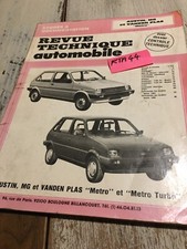 Revue Technique Automobile Austin MG et Vanden Plas Metro et metro turbo RTA