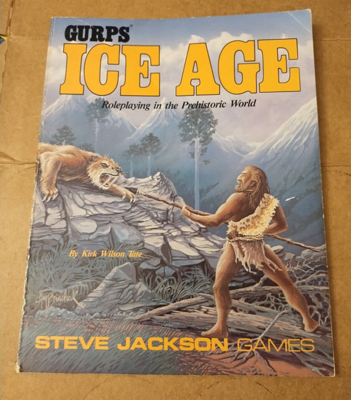 SJG GURPS History Ice Age 1st Steve Jackson Kirk Wilson Tate FK1