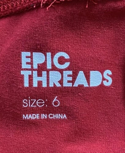 EPIC THREADS Girls Solid Cherry Red Pull On Leggings Size 6 NWT - Picture 3 of 6